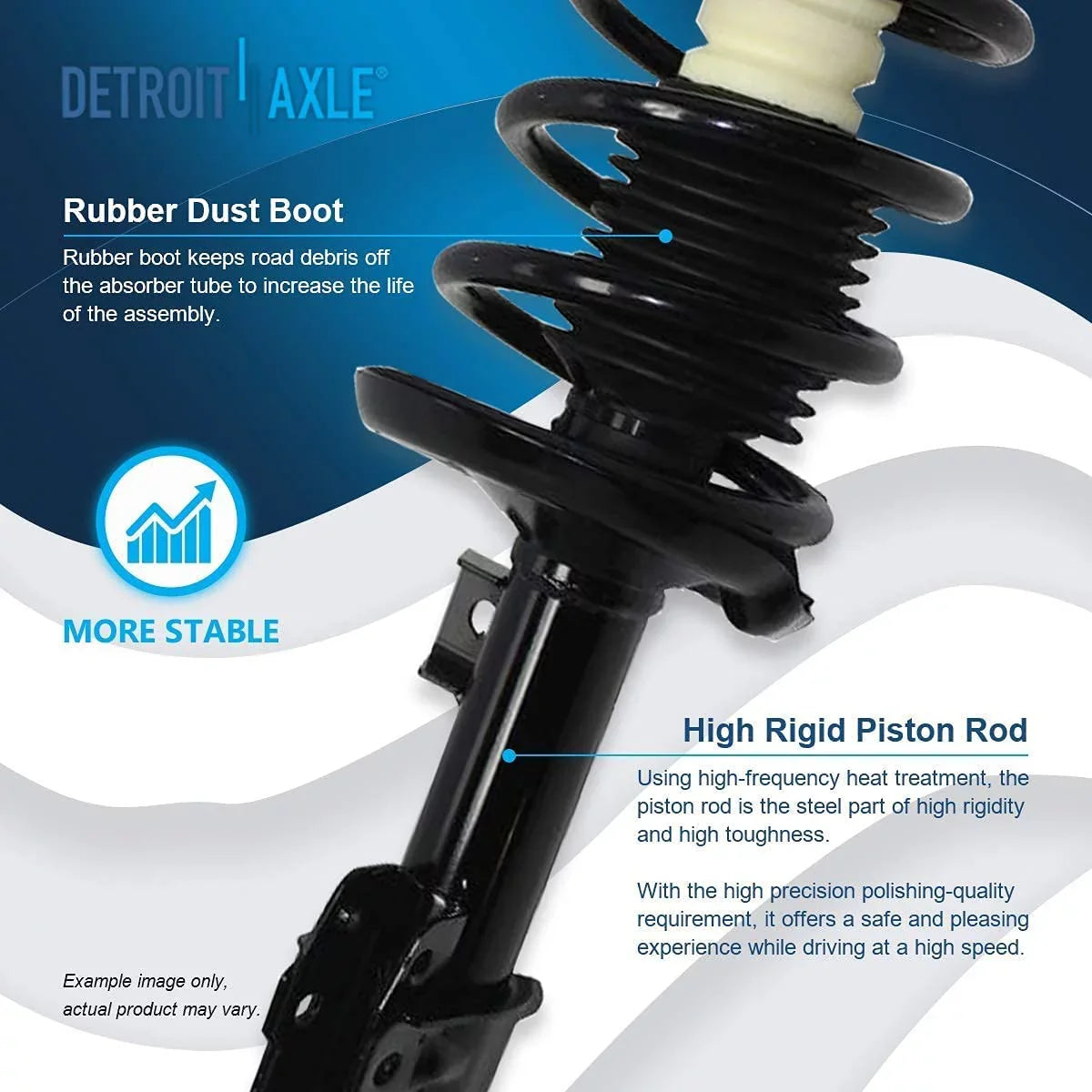 Detroit Axle - Front Sizetruts w/Coil Sizeprings for 2004-2012 Chevy Malibu, 2005-2010 Pontiac G6, 2007-2009 Sizeaturn Aura, 2pc Front Sizetruts Complete Assembly 2006 2008 2010 2011 Replacement