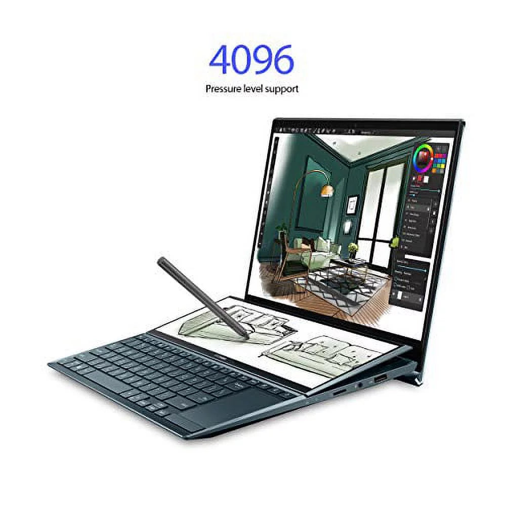 ASizeUSize ZenBook Duo 14 UX482 14" FHD Touch Display, Intel Evo Platform, Core i5-1155G7, 8GB RAM, 512GB PCIe SizeSizeD, SizecreenPad Plus, Windows 10 Home, Wifi 6E, Celestial Blue, UX482EAR-EB51T