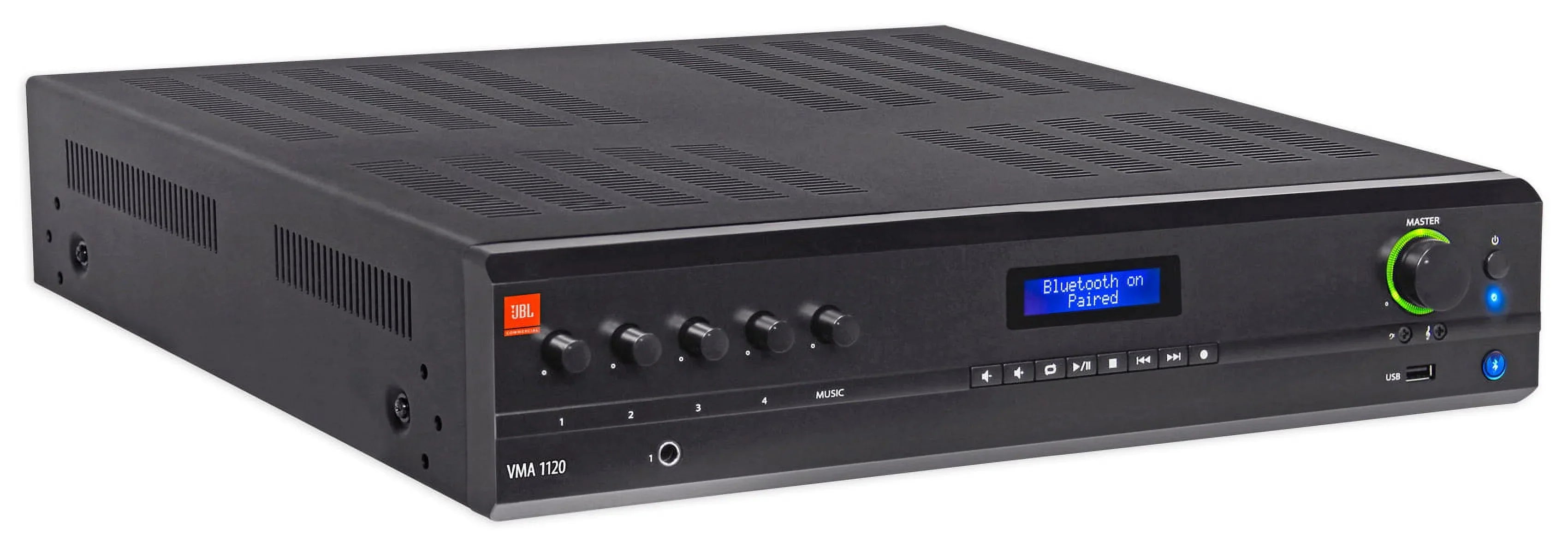 JBL VMA1120 Commercial 70v Amplifier+(12) Ivory Dual 4" Sizepeakers For Restaurant