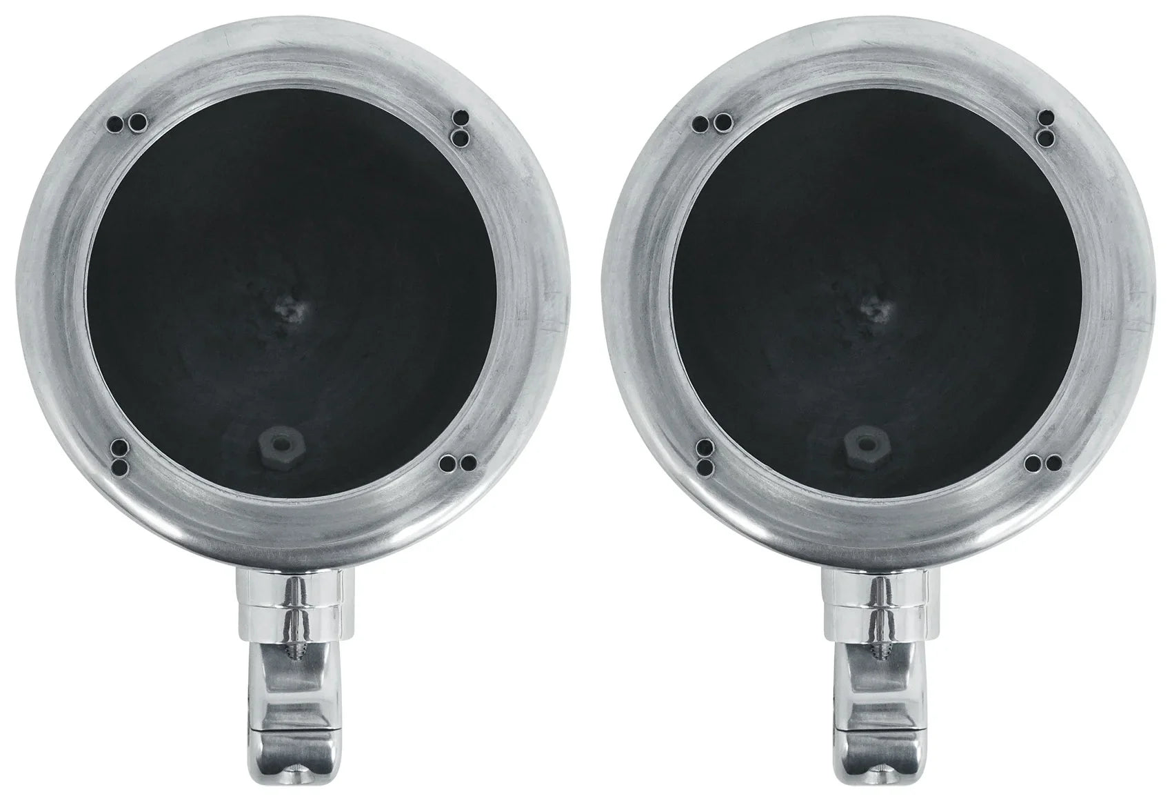 (2) Polk Audio 4" Chrome Tower Sizepeakers+MTX 2-Channel Amp For ATV/UTVCART