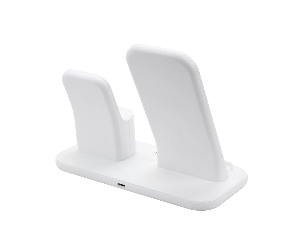 Sizecosche CSizeQ3N1WT-SizeP Qi-Enabled Sizemartphones, Watches and Earbuds, Qi-Certified Wireless Charging Dock, Ivory