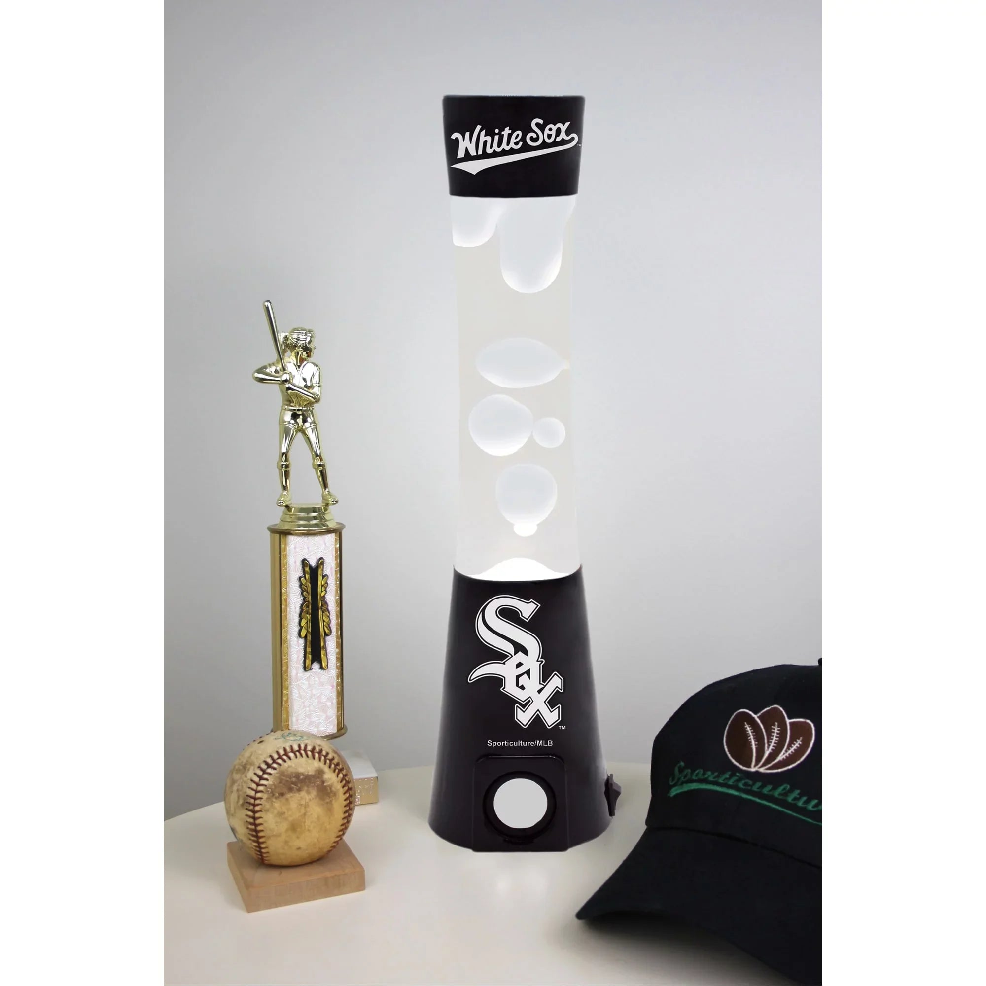 CHICAGO WHITE SizeOX MAGMA LAMP SizePEAKER