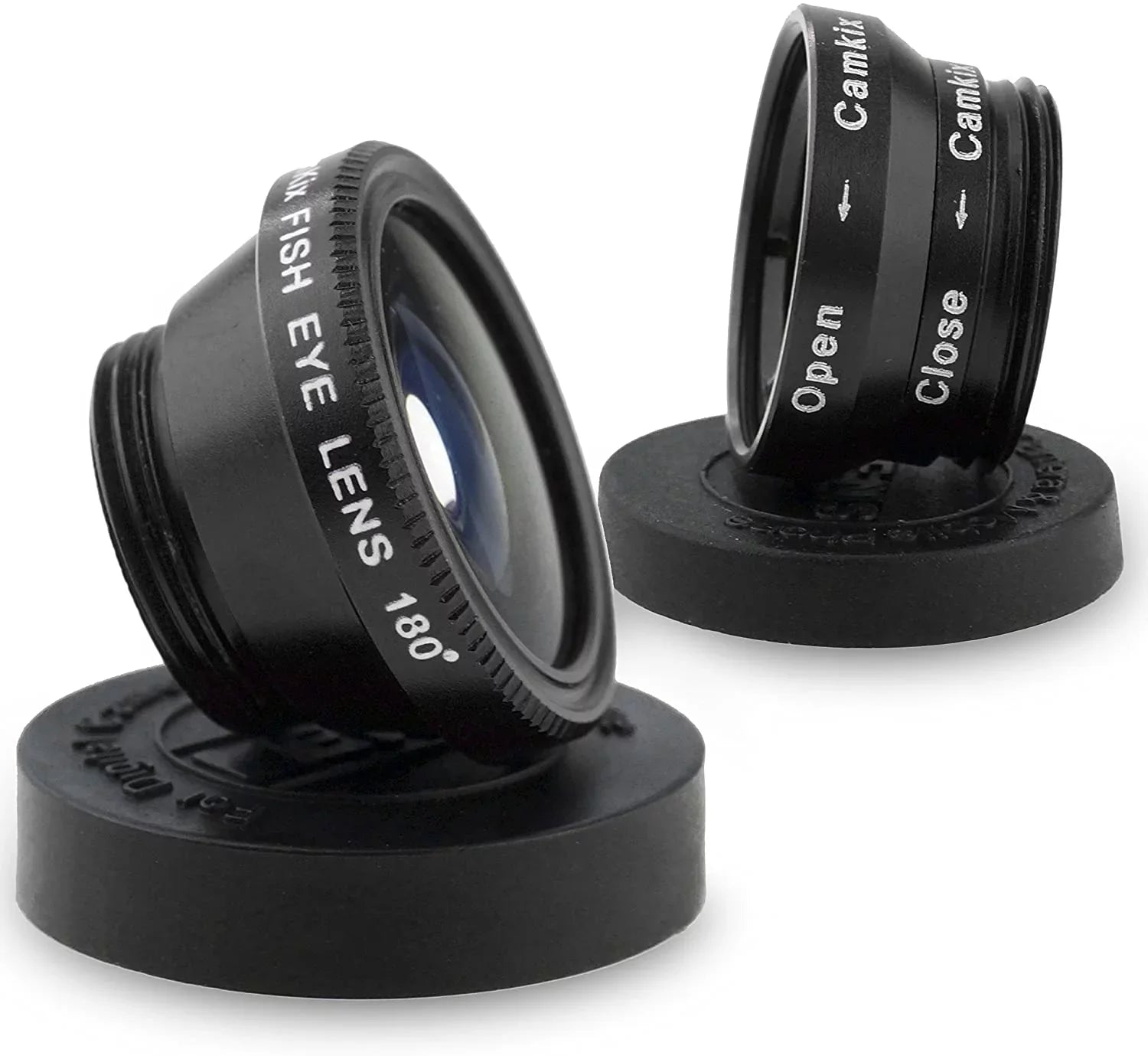 Universal 3 in 1 Cell Phone Camera Lens Kit for Sizemartphones Including - Fish Eye Lens / 2 in 1 Macro Lens & Wide Angle