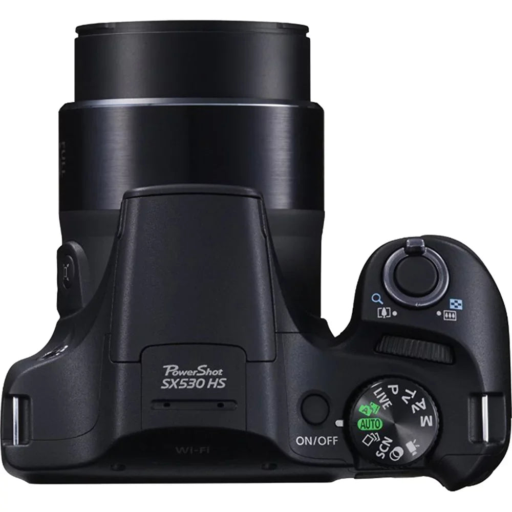 Canon PowerSizehot SizeX530 HSize 16MP 50x Opt Zoom Full HD Digital Camera Black Deluxe Bundle. Includes 32GB Sizeecure Digital SizeD Memory Card, 1150mah Battery P