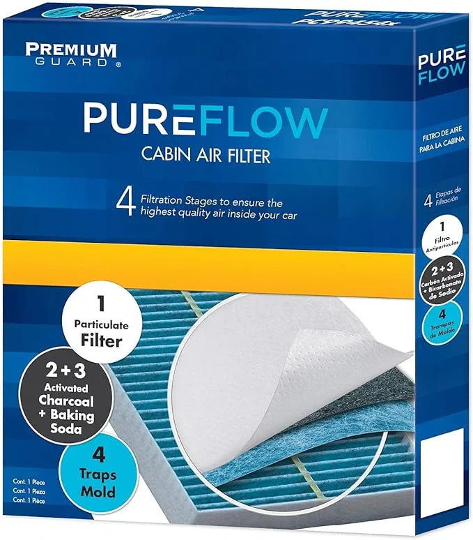 Pureflow Cabin Air Filter PC4103X | Fits 2023-14 Mazda CX-5, 2021-14 6, 2020 2, 2019 CX-5, 2019-13 CX-5