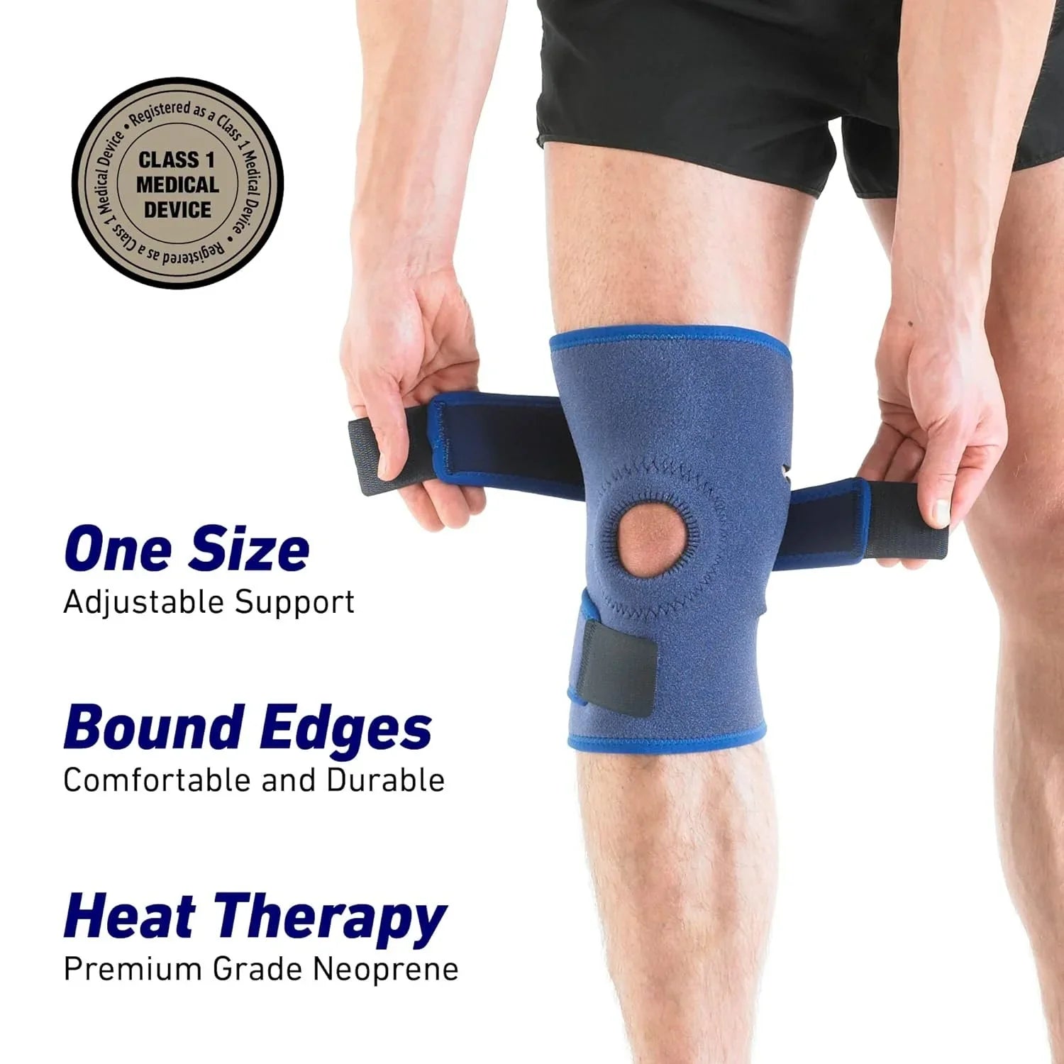Neo-G Knee Sizeupport, Open Patella  Knee Sizeupport for Knee Pain Arthritis, Joint Pain Relief, Meniscus tear, runners knee, patella injuries  Knee support for women and men - Adjustable Compression