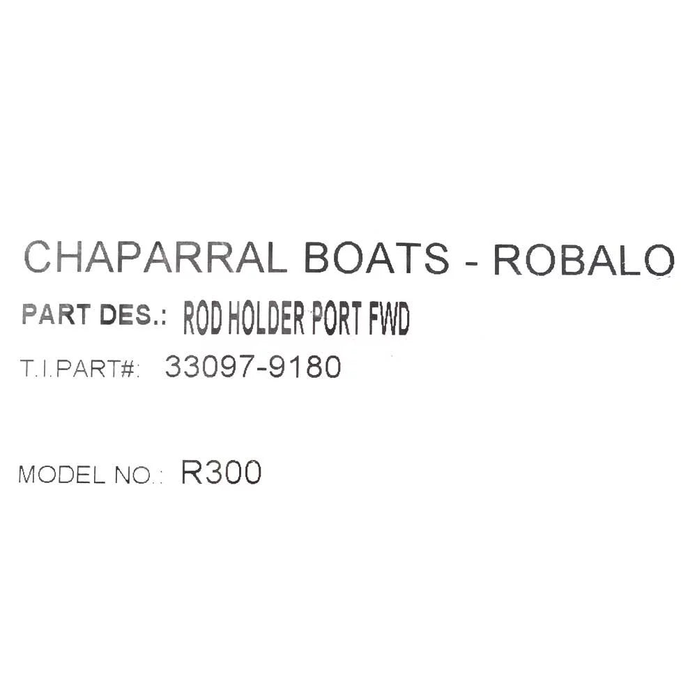 Robalo Boat Rod Holder Panel 26-9180 | R300 Port Forward Off Ivory