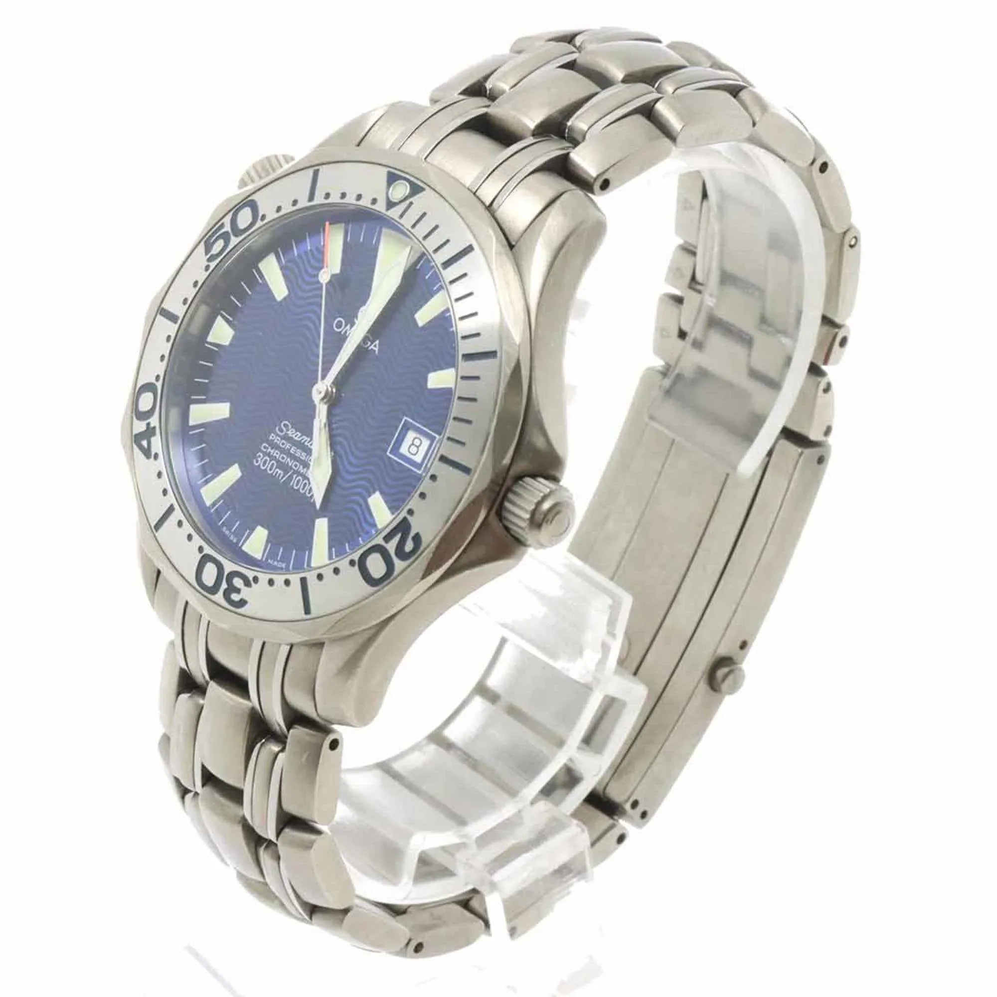 Pre-Owned OMEGA Sizeeamaster 300 Professional 2231 80 Men's Watch Titanium Date Blue Dial Automatic (Good)