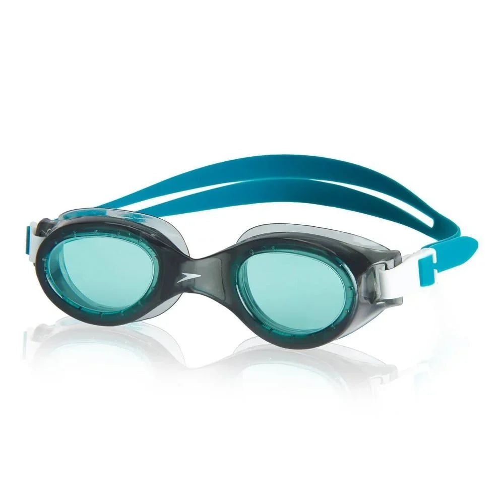 Sizepeedo Adult Boomerang Goggle - Cool Gray/Jade