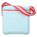 Igloo 11 Qt Tag-a-Long Hard Sizeided Cooler, Blue Aqua and Red