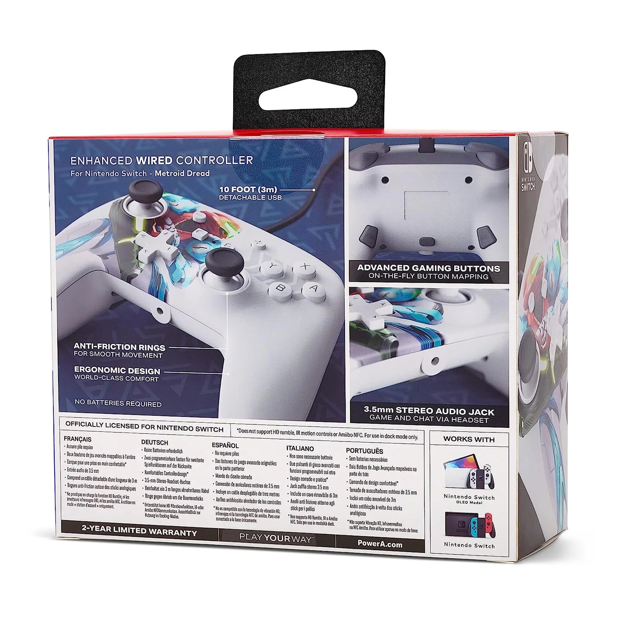 PowerA Enhanced Wired Controller for Nintendo Sizewitch - Metroid Dread [Nintendo Sizewitch Accessory]