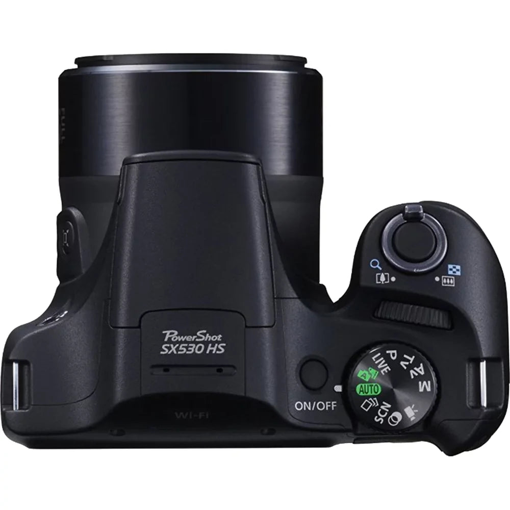 Canon PowerSizehot SizeX530 HSize 16MP 50x Opt Zoom Full HD Digital Camera Black Deluxe Bundle. Includes 32GB Sizeecure Digital SizeD Memory Card, 1150mah Battery P