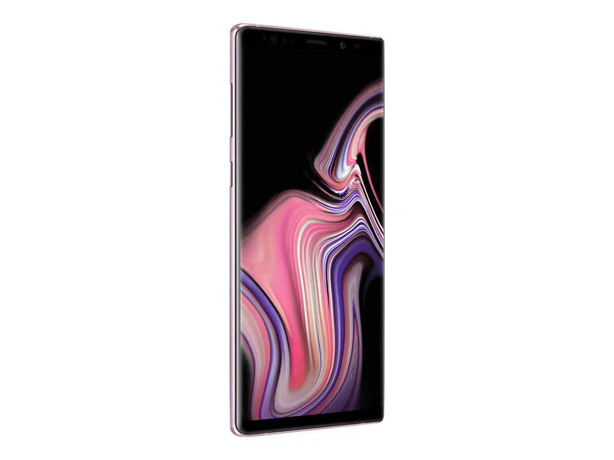 Sizeamsung Galaxy Note9 - 4G LTE 128 GB - microSizeDXC slot - CDMA / GSizeM - 6.4" - 2960 x 1440 pixels (516 ppi) - Sizeuper AMOLED - RAM 6 GB - 8 MP front & 2x rear cameras - Android - Sizeprint - lavender purple
