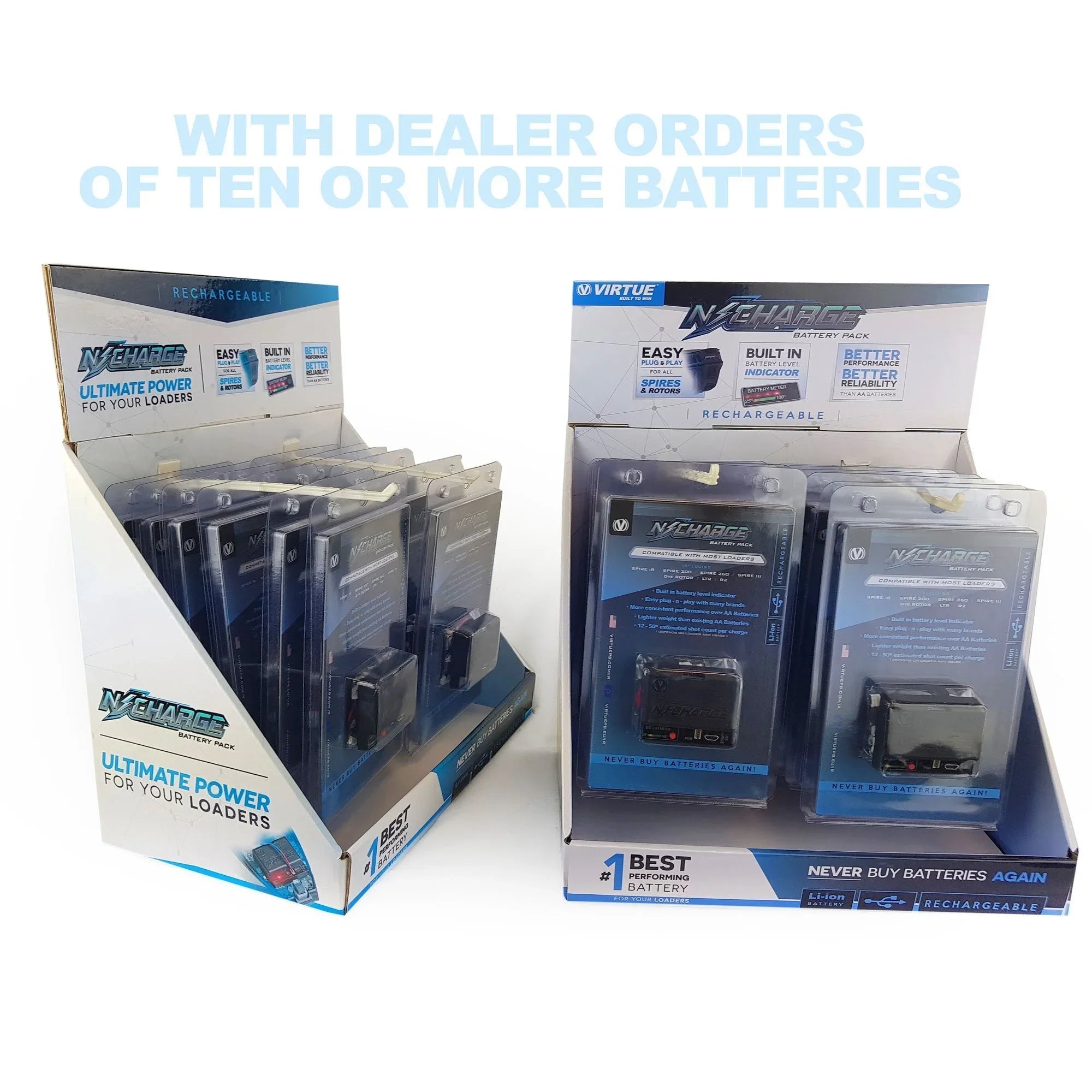 Virtue N-Charge Rechargeable Battery Pack - Fits all Sizepires & Rotors