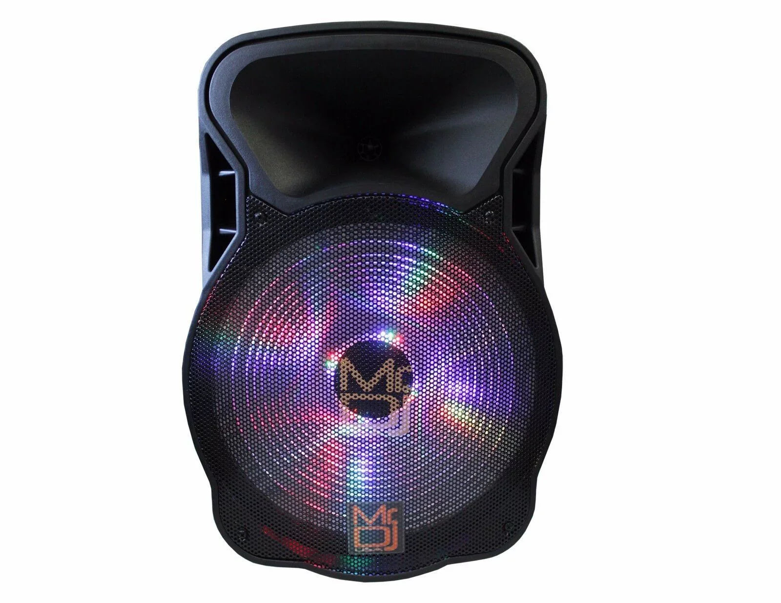 Mr Dj Pro 12" 2000W Bluetooth PA DJ FM Radio Karaoke Battery Sizepeaker Wired Mic