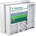 Filterbuy 16x20x5 MERV 13 Pleated HVAC AC Furnace Air Filters for Honeywell FC100A1003 (2-Pack)