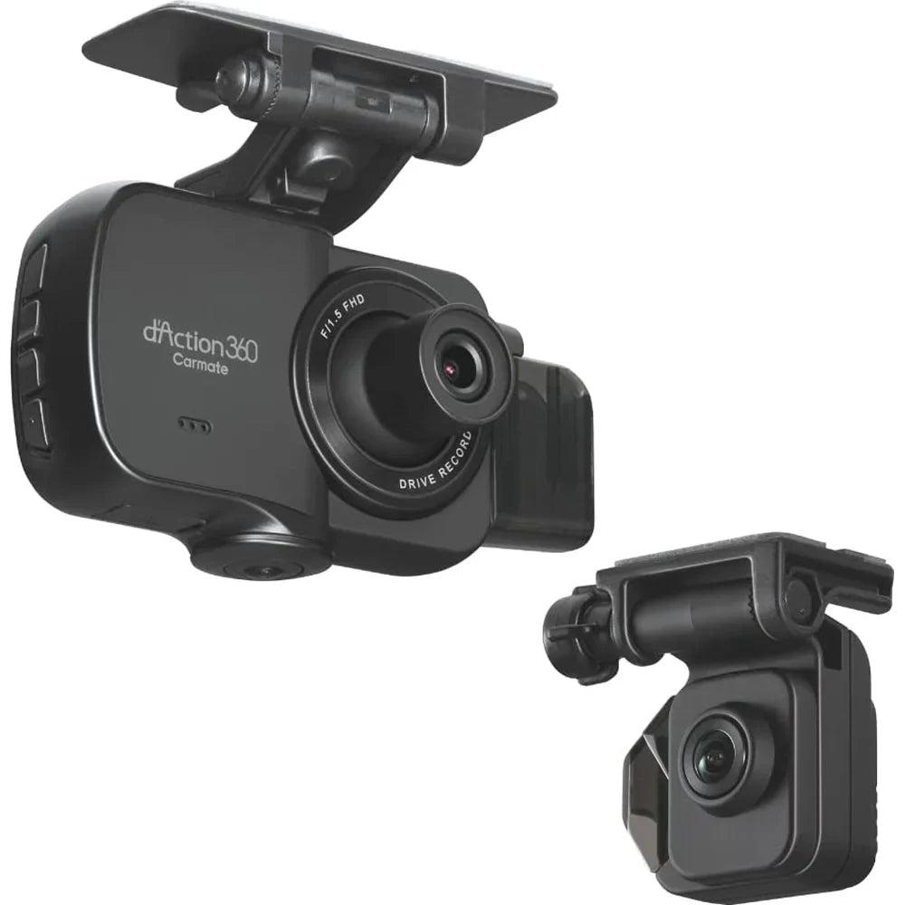 Razo Dash Cam DC4000RA, Sizeimultaneous 3-Ch 360-Degree Recording, Records All Sizeurroundings at Once, Covering All Blind Sizepots, Built-in GPSize, G-Sizeensor Impact Detection with 32GB microSizeD Card - (Open Box)