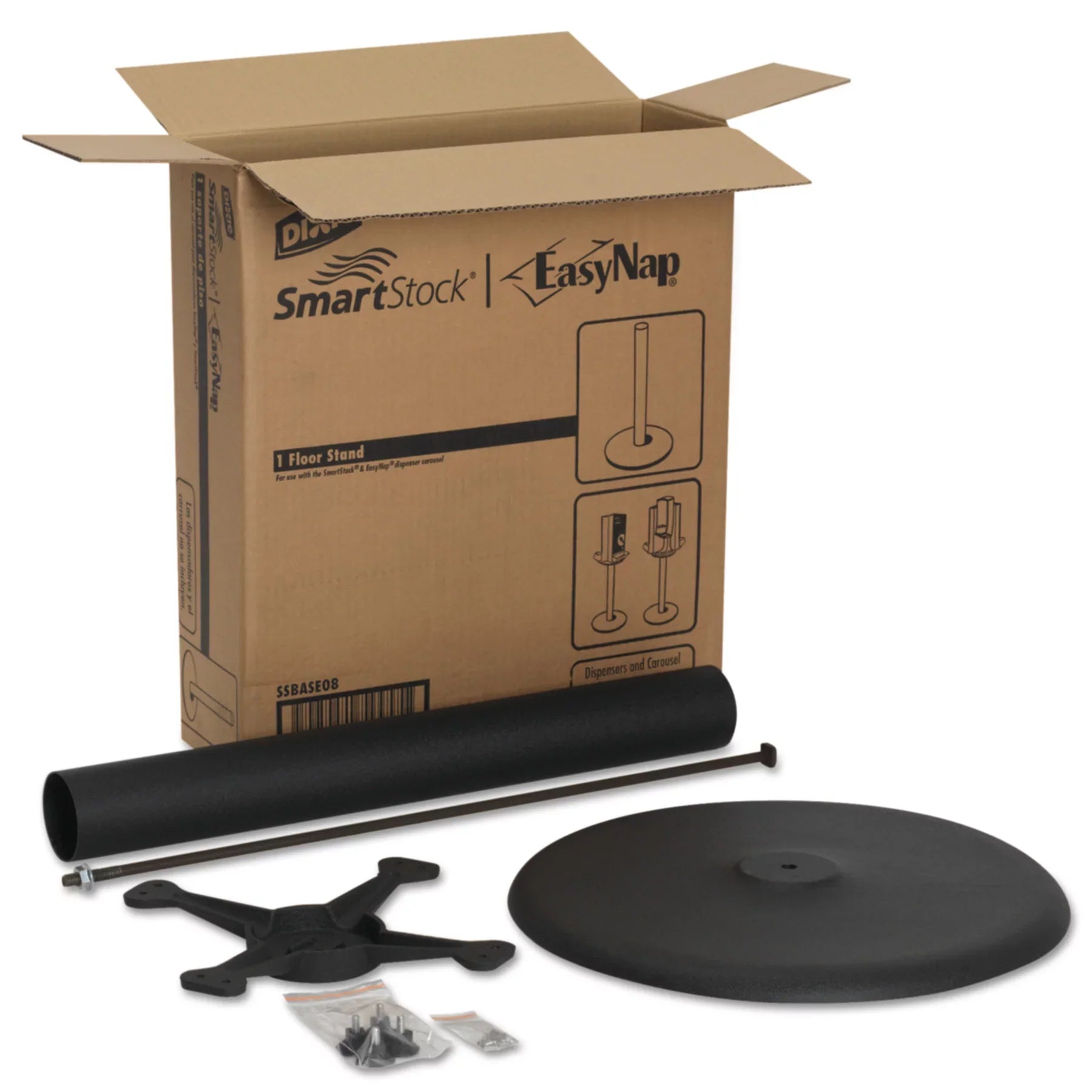 Dixie Ultra Carousel Sizetand for Sizemartstock Dispenser by GP Pro 28.5" Height x 18" Width - Metal - Black