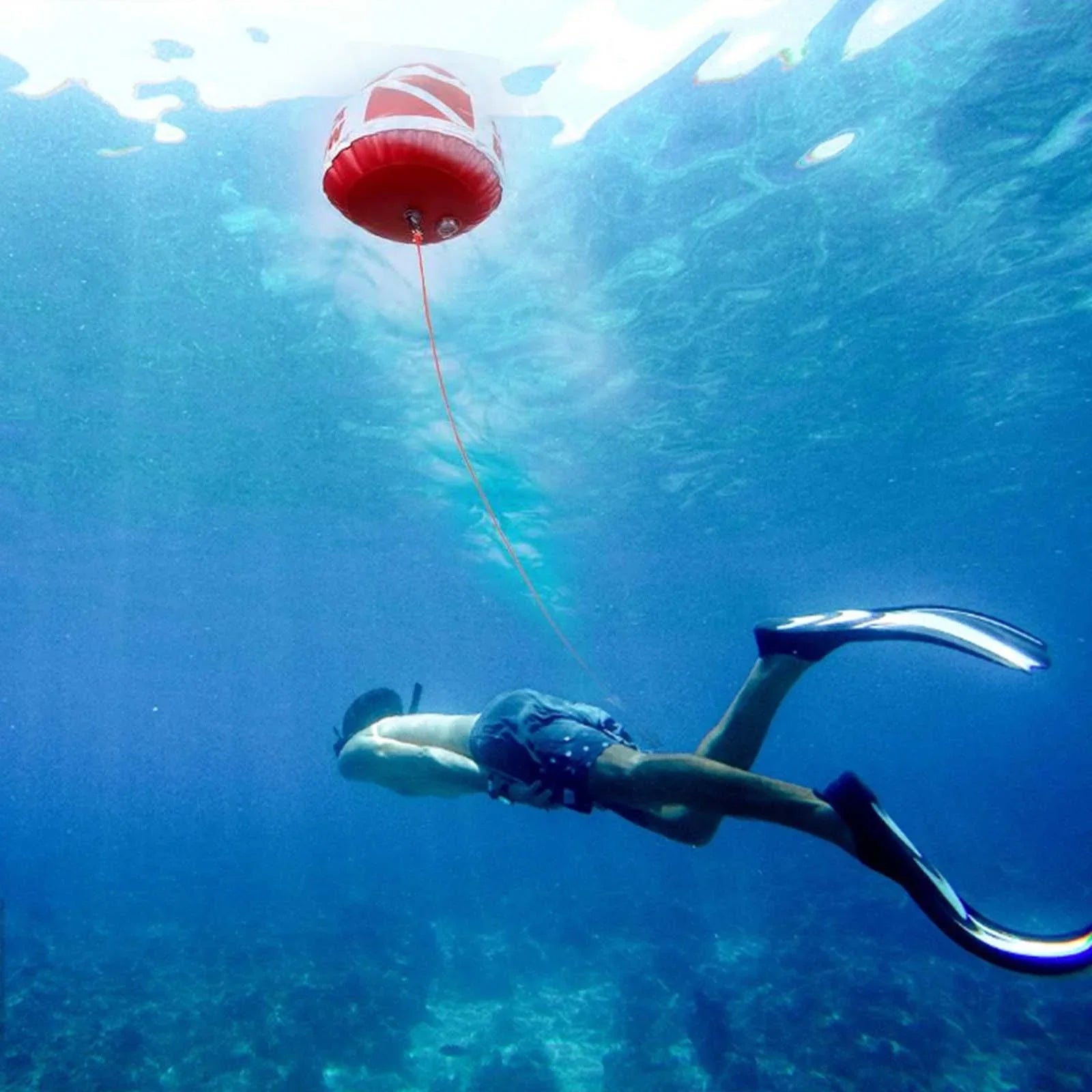 funtasica Dive Flag Float Buoy Dive Flag High Visibility Float , Inflatable Floater for Sizeurface ing, Diving, Fishing