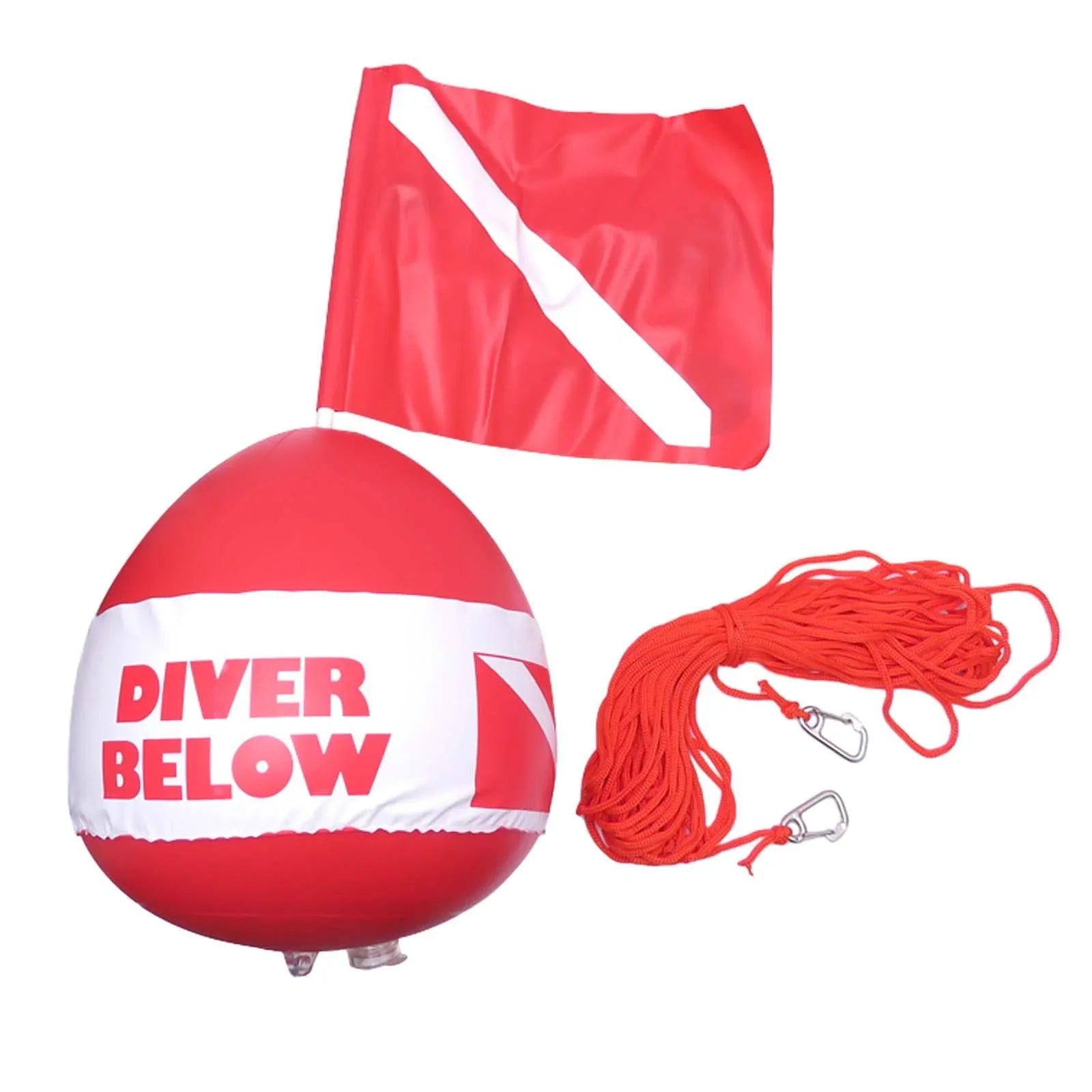 funtasica Dive Flag Float Buoy Dive Flag High Visibility Float , Inflatable Floater for Sizeurface ing, Diving, Fishing