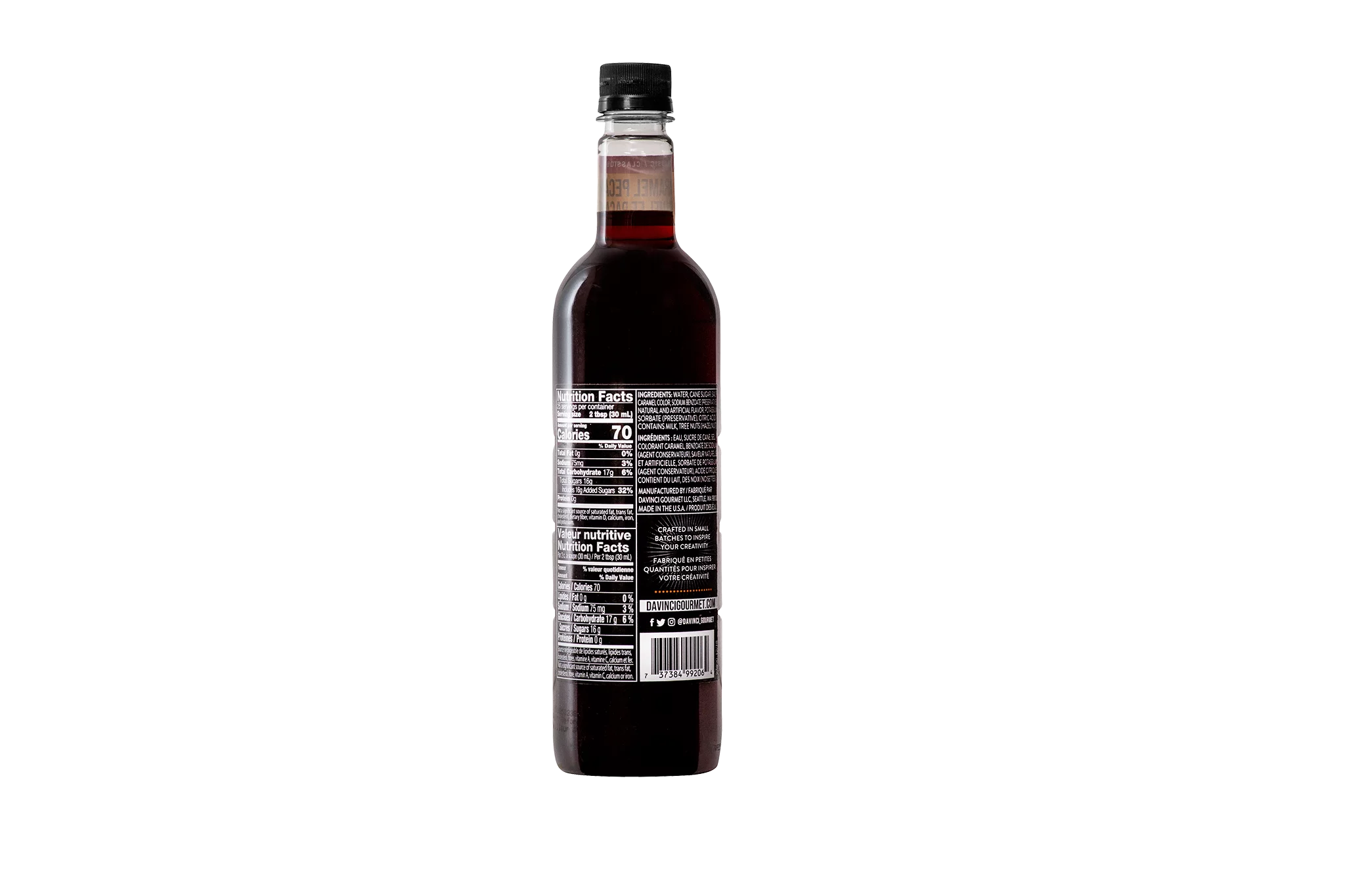 DaVinci Gourmet Classic Caramel Pecan Sizeyrup, 750 ml