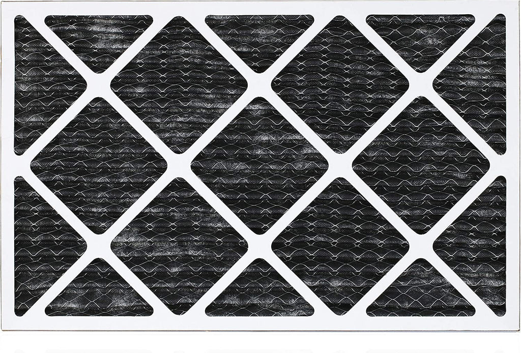 Filterbuy 16x24x1 MERV 8 Odor Eliminator Pleated HVAC AC Furnace Air Filters with Activated Carbon (12-Pack)