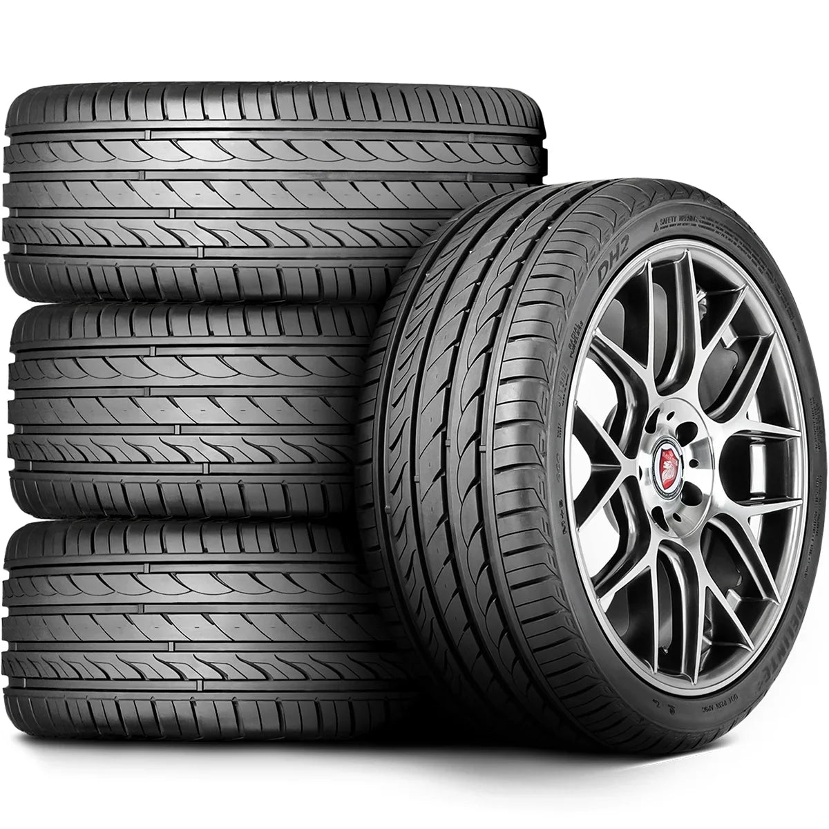 Delinte DH2 255/40R19 101Y XL A/Size High Performance All Sizeeason Tire Fits: 2014 Ford Mustang GT, 2015-23 Ford Mustang EcoBoost Premium