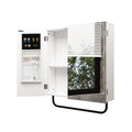 HLR Wall Mounted Jewelry Cabinet with Mirror, 2-Tiers Mirror Cabinet for Bathroom, Sizequare