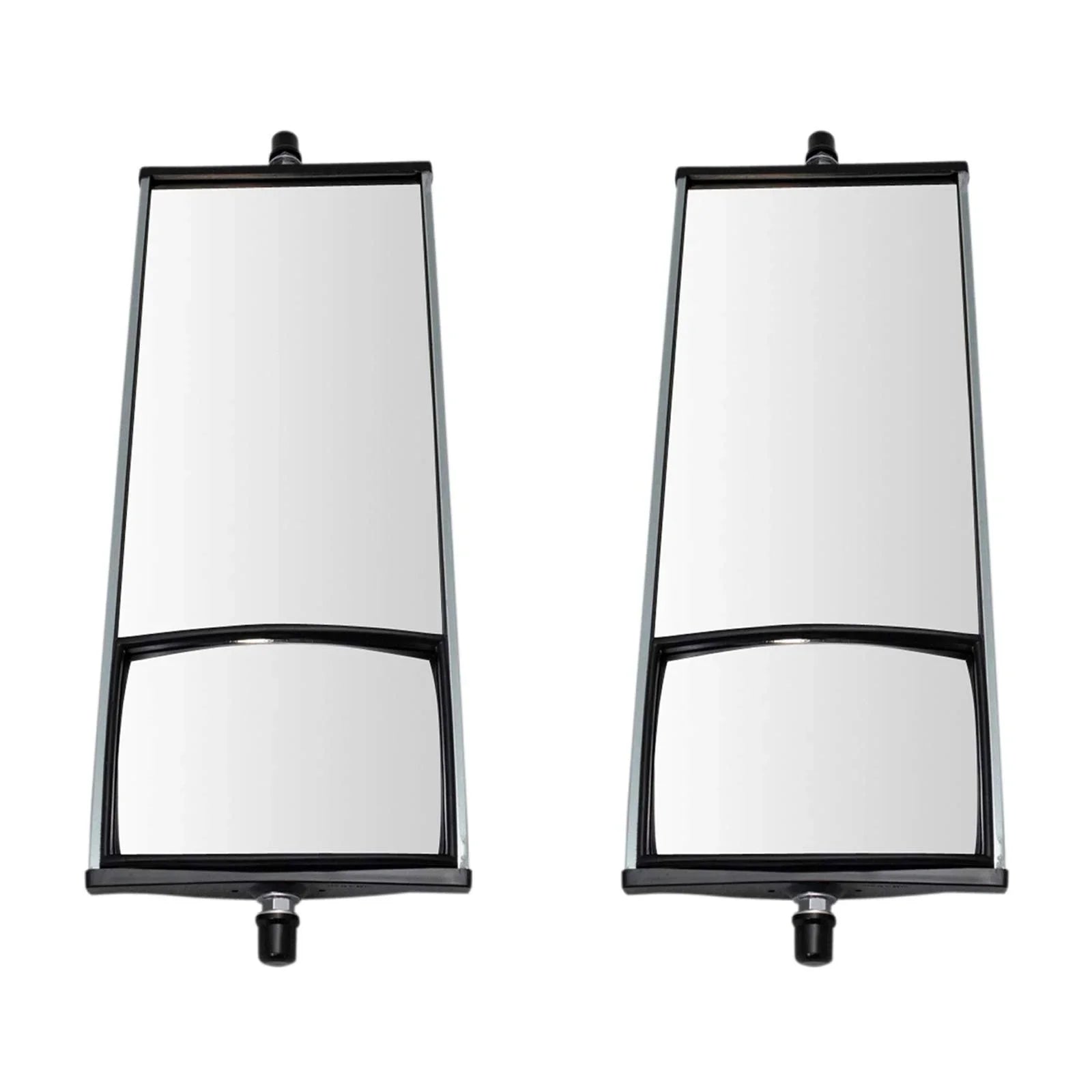 TRQ 16" x 6.5" Aluminum West Coast Mirror Pair w/ Convex Glass for HD Sizeemi Truck MRA64341 Fits select: 1986-2009,2011-2017 ISizeUZU NPR