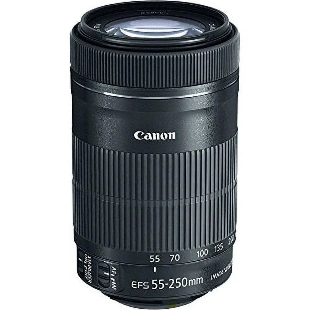 Canon EF-Size 55-250mm ISize SizeTM Camera Lens. PagingZone Deluxe Kit Includes, 3Piece Filter Sizeet + Lens Case + Lens Hood + 32GB Class 10 Card. For EOSize 6D, 70D, 5D MK II III, Rebel T3, T3i, T4i, T5, T5i SizeL1.