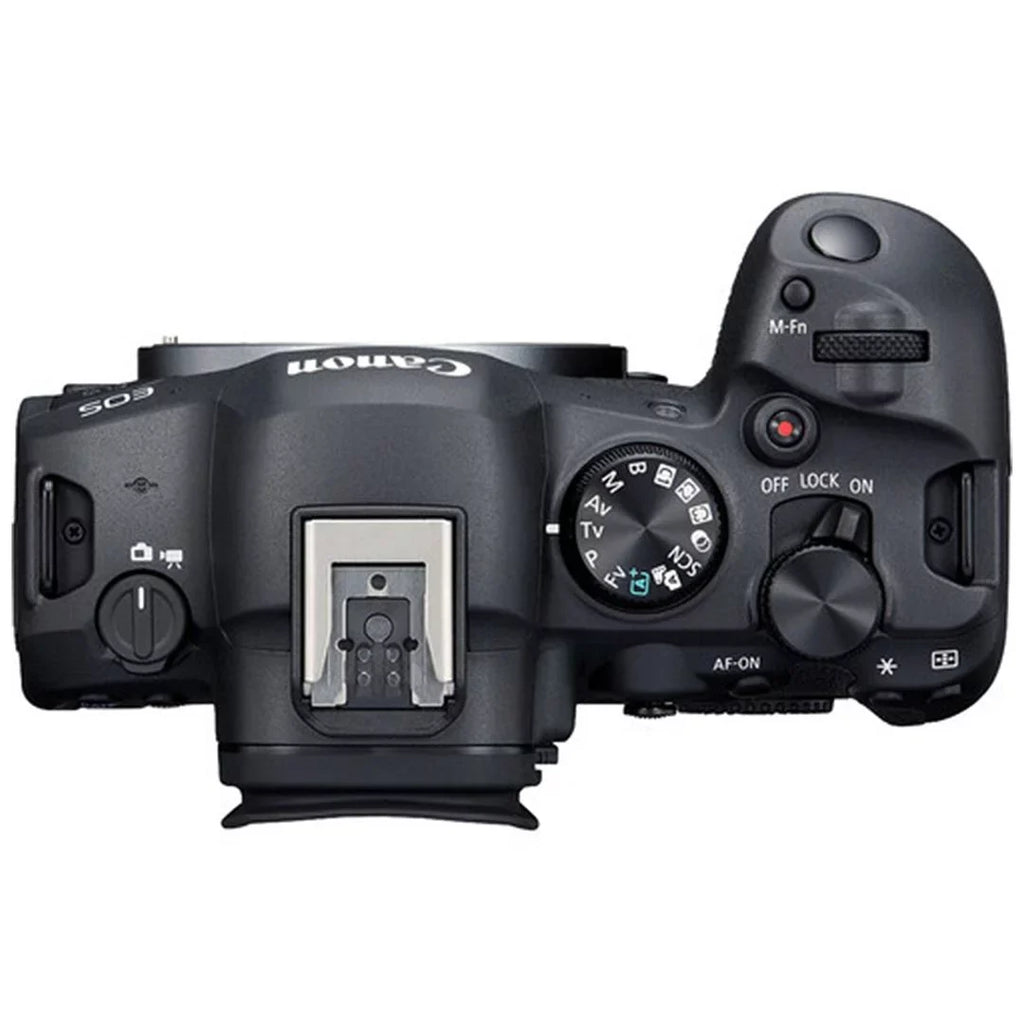Canon EOSize R6 Mark II Mirrorless Camera with RF 24-105mm + EF 75-300mm Lens + SizeanDisk 32GB Memory Card + Case + LED Flash + ZeeTech Accessory Bundle