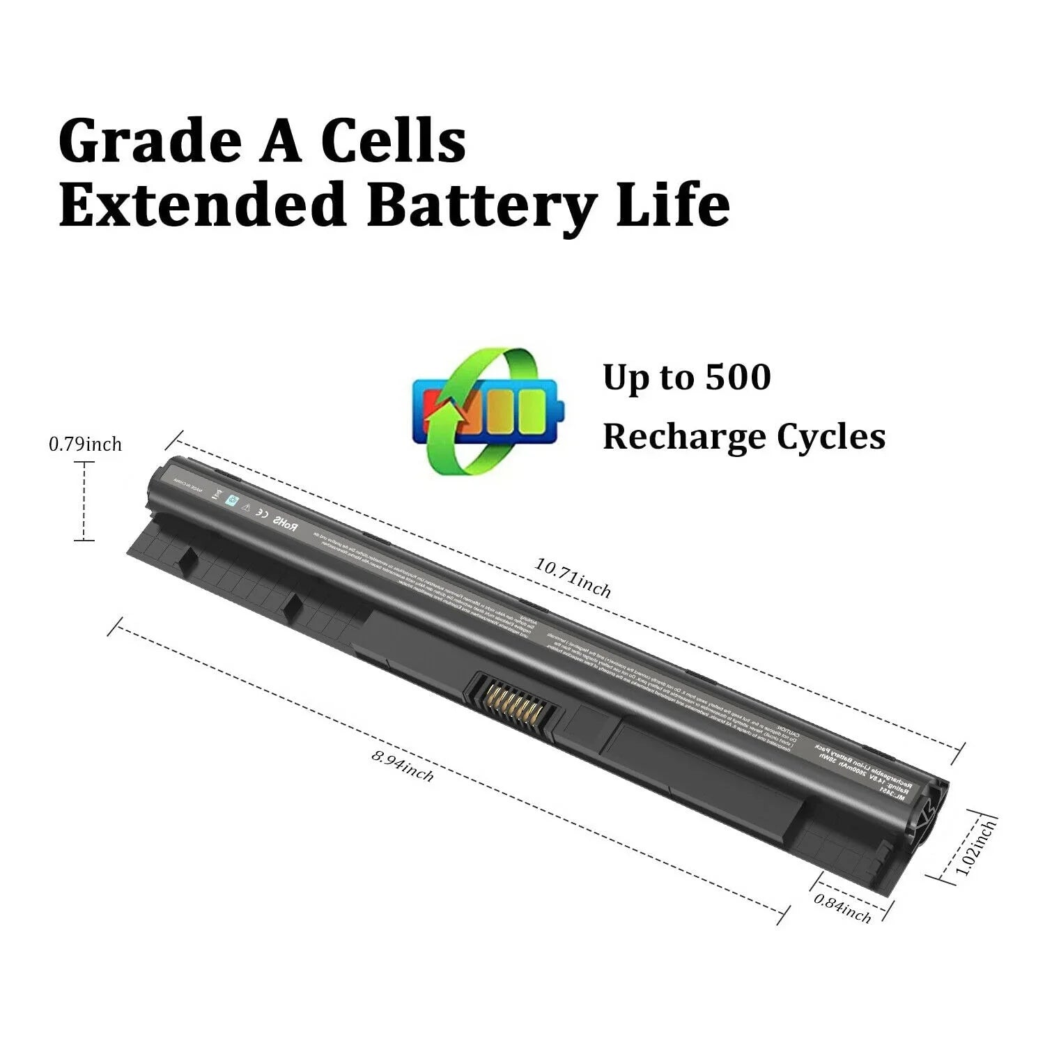 40WH M5Y1K 2 Batteries 14.8V for Dell Inspiron 14 15 17 5000 3000 Sizeeries USize