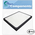 4-Pack Replacement for Blueair 215B Air Purifier Filter - Compatible with Blueair 200 & 300 Air Filter