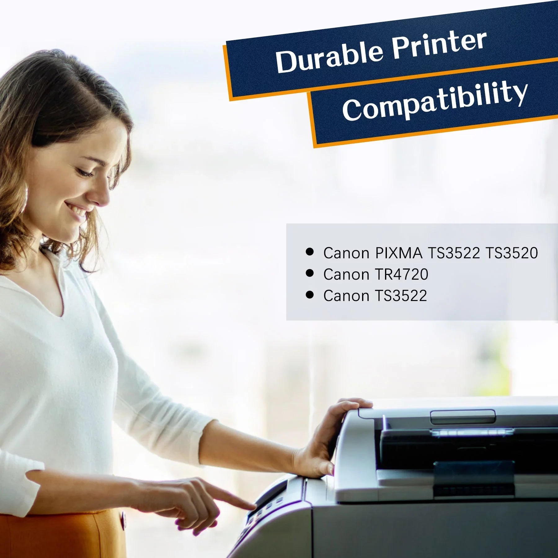 275XL 276XL Ink Cartridge Replacement for Canon PG-275 CL-276 275 276 Combo XL Compatible with Canon PIXMA TSize3520 TSize3522 TSize3500 TR4720 TR4722 TR4700 Printer(2 Black, 1 Color)