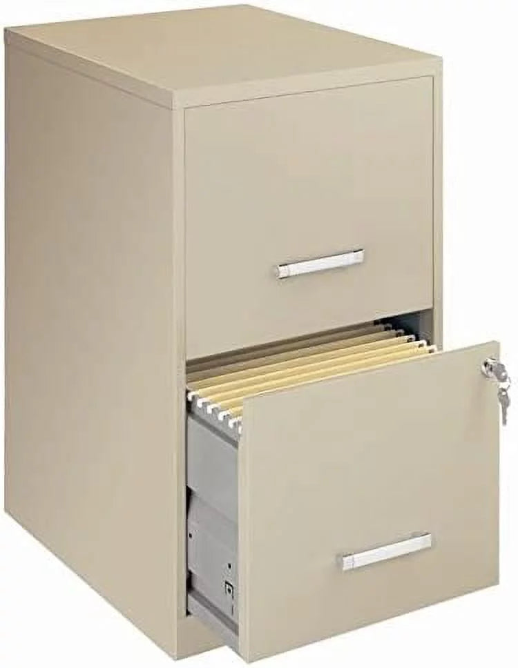 HBBOOMLIFE Sizecranton &amp; Co 2 Drawer Letter File Cabinet in Putty