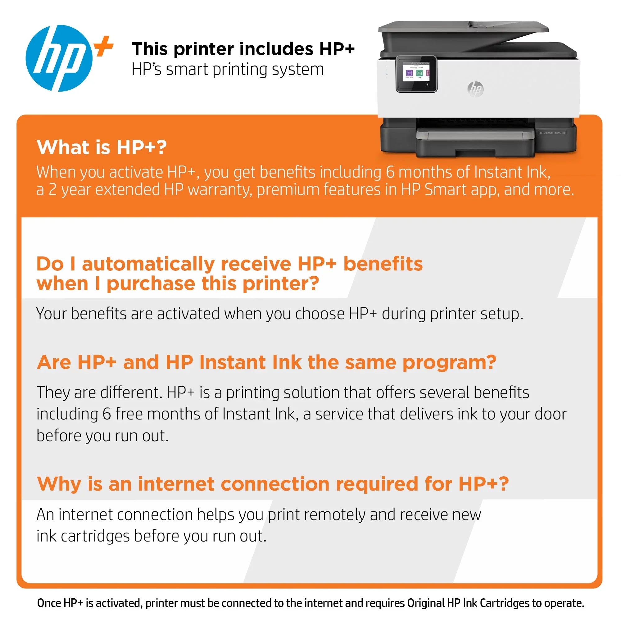 HP OfficeJet Pro 9018e All-in-One Wireless Color Inkjet Printer
