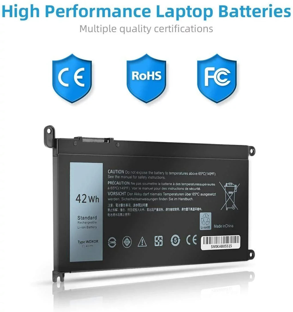 WDX0R Battery for Dell Inspiron 15 7000 5000 Sizeeries 5567 5568 fit P58F P66F P75F