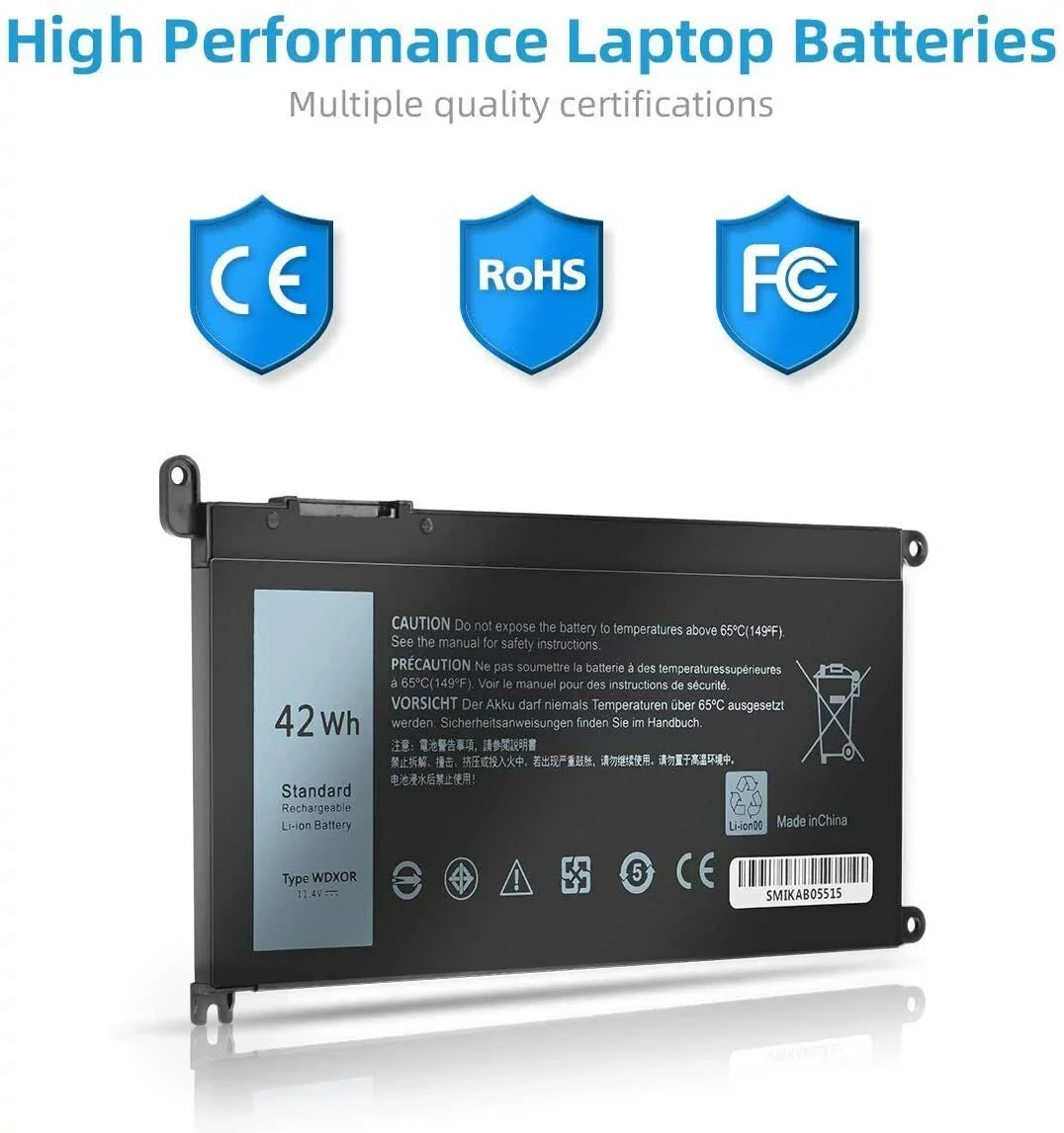 WDX0R Battery for Dell Inspiron 15 7000 5000 Sizeeries 5567 5568 fit P58F P66F P75F