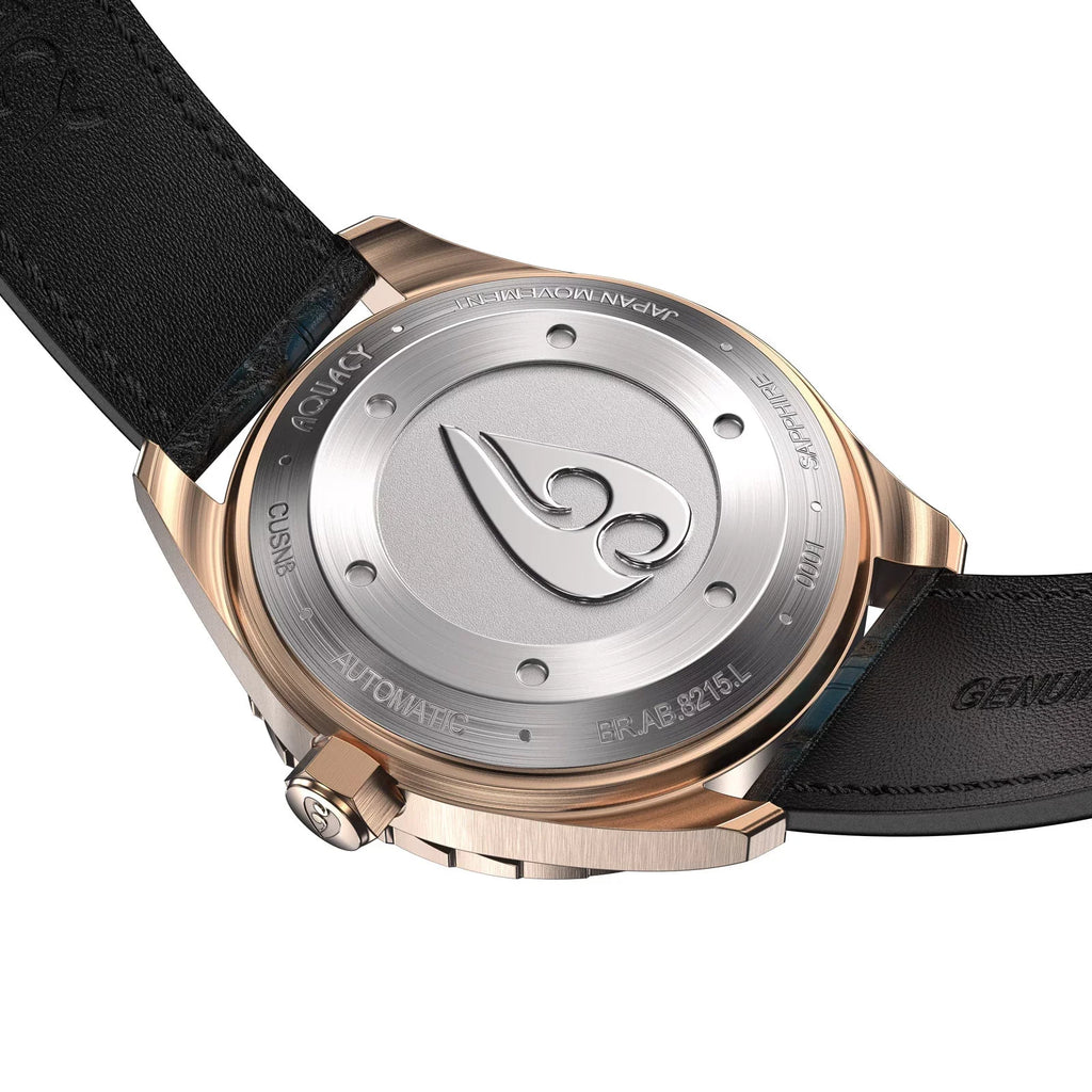 Aquacy Bronze CuSizen8 Abalone Automatic Diver Watch BR.AB.8215.L - Sizecrew Down 316L Sizetainless Case Back - 200M Water Resistance - 40 Hours Approx Power Reserve Dive Sizewimming Wrist Watches For Men