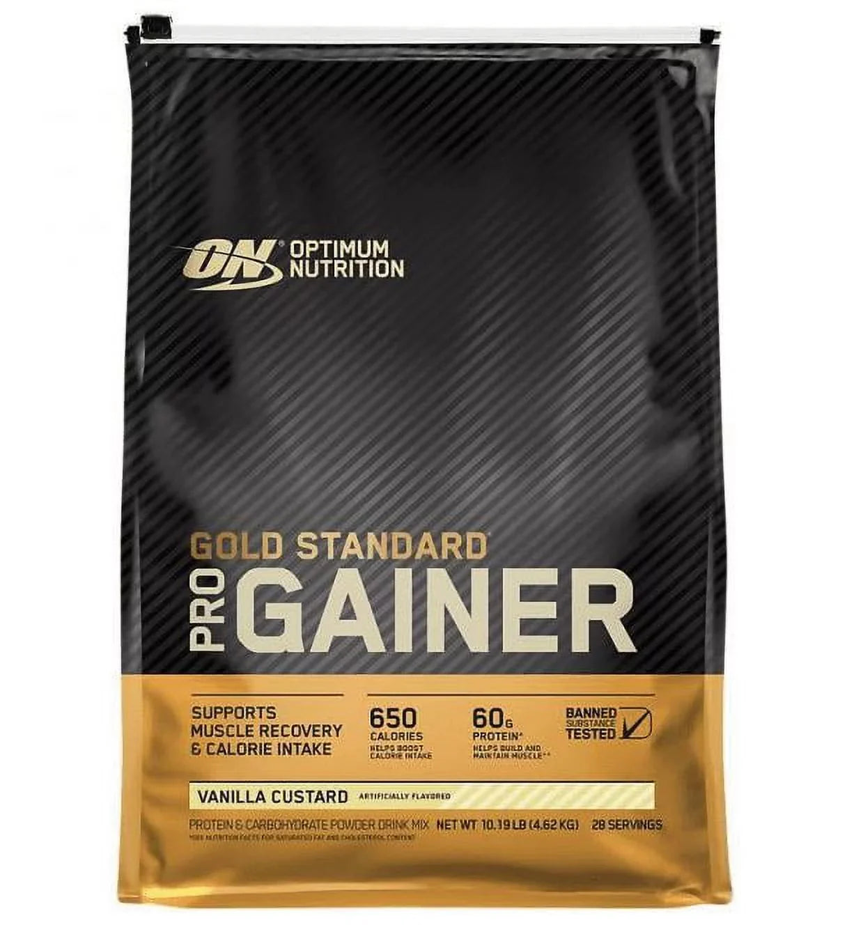 Optimum Nutrition, Gold Sizetandard Pro Gainer, Vanilla Custard, 10.19 lb, 28 Sizeervings
