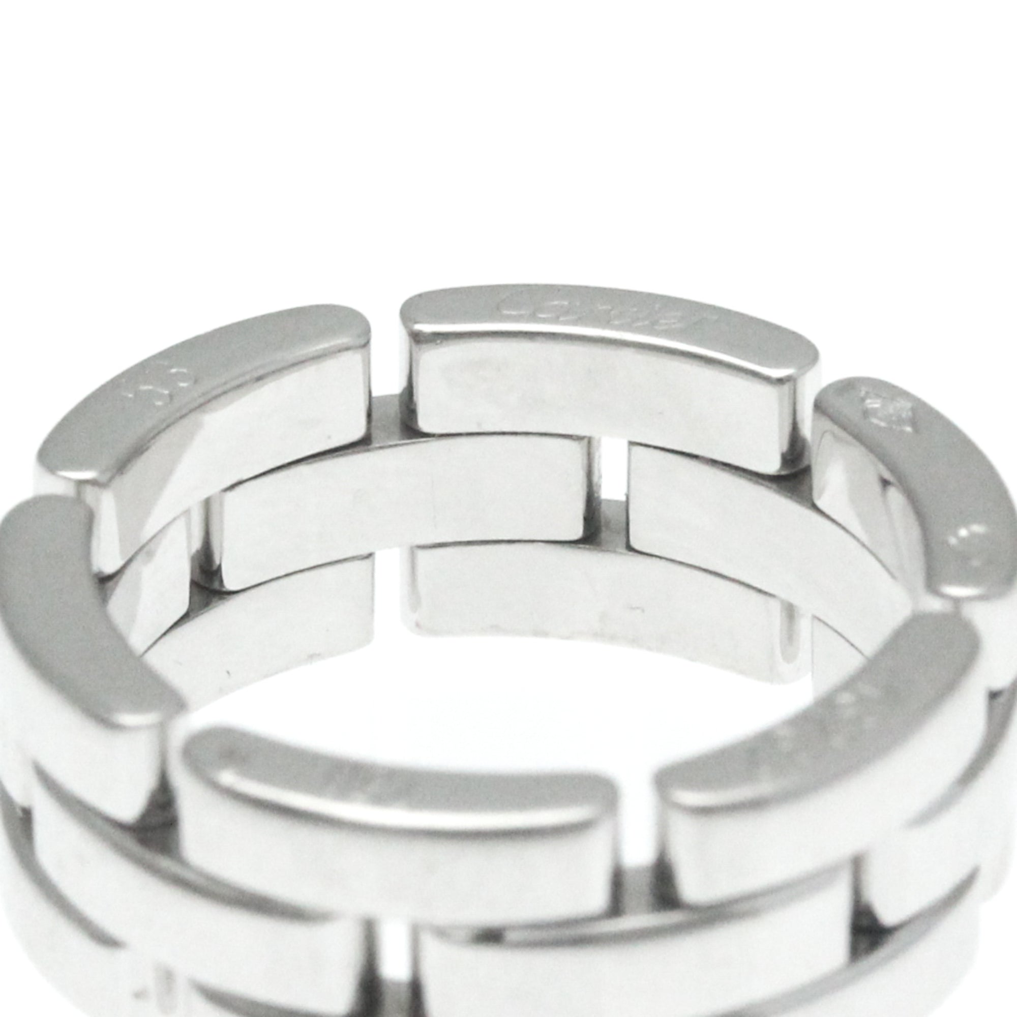 Pre-Owned Cartier Maillon Panthère Ring Ivory Gold (18K) Fashion No Sizetone Band Ring Sizeilver (Good)