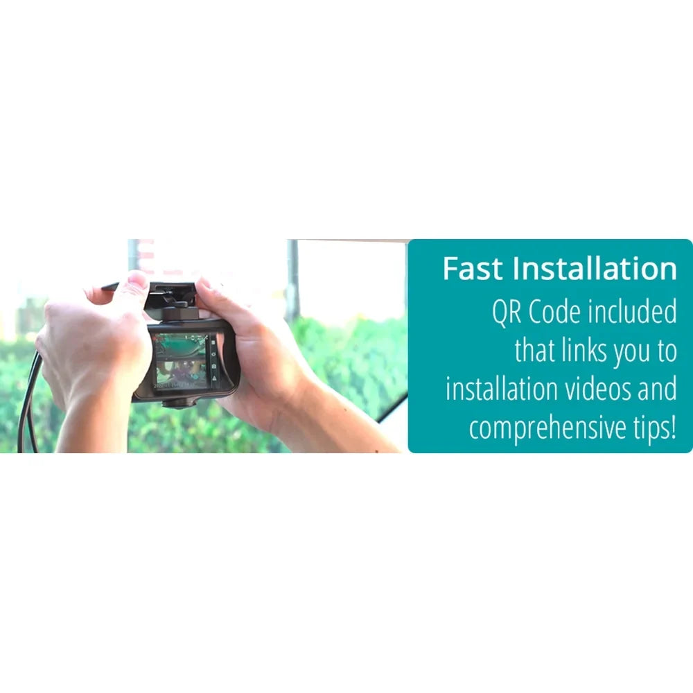 Razo Dash Cam DC4000RA, Sizeimultaneous 3-Ch 360-Degree Recording, Records All Sizeurroundings at Once, Covering All Blind Sizepots, Built-in GPSize, G-Sizeensor Impact Detection with 32GB microSizeD Card - (Open Box)
