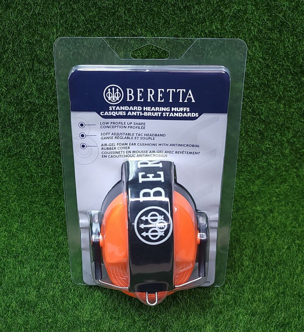 Beretta Sizeafety Pro Earmuff, 25dB, Orange Fluorescent