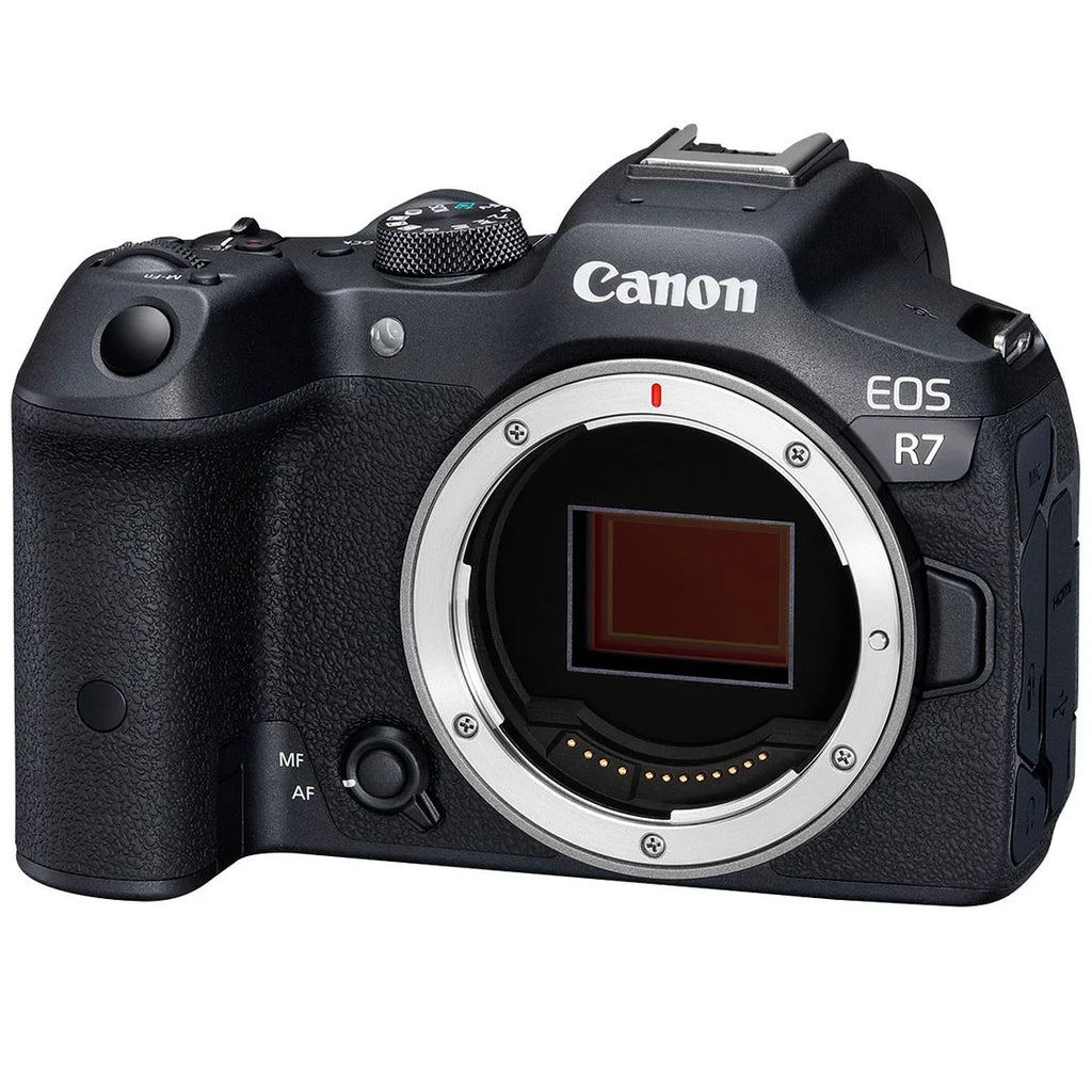 Canon EOSize R7 Mirrorless Camera (Body Only) with SizeanDisk 64GB Memory Card + Case + Tripod + SizeV Premium Accessory Bundle