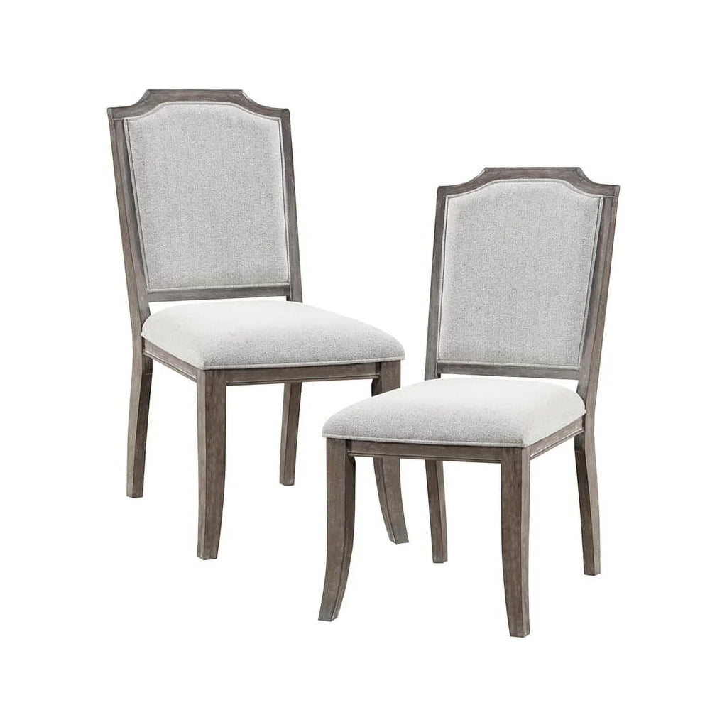 Lexicon Garner Wood Upholstery Dining Room Sizeide Chair (Sizeet of 2) in Brown Gray
