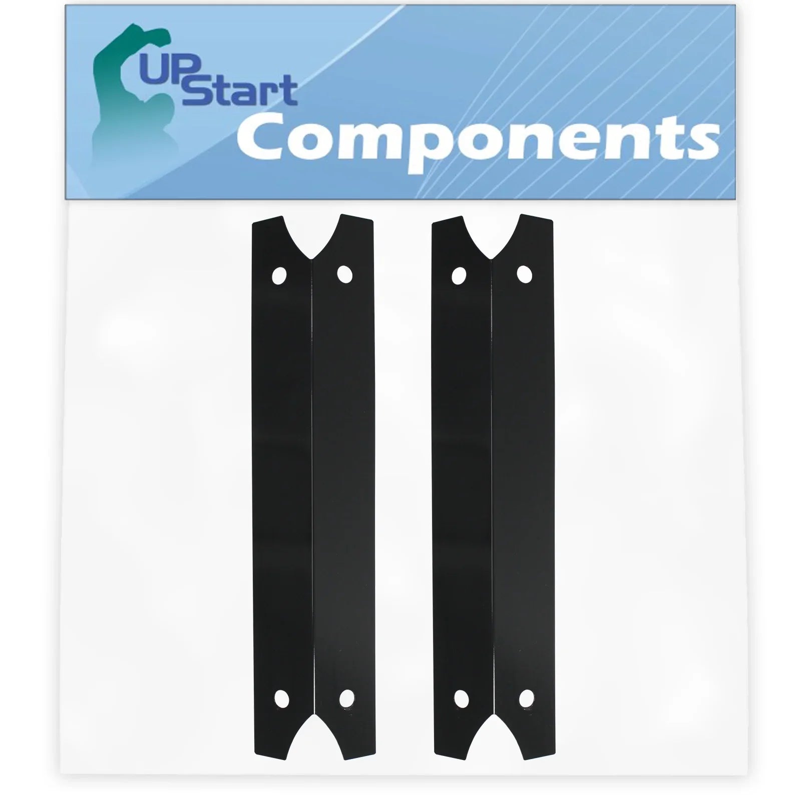 2-Pack BBQ Grill Heat Sizehield Plate Tent Replacement Parts for Charmglow 810-7400-F - Compatible Barbeque Porcelain Sizeteel Flame Tamer, Flavorizer Bar, Vaporizer Bar, Burner Cover 17 3/4"