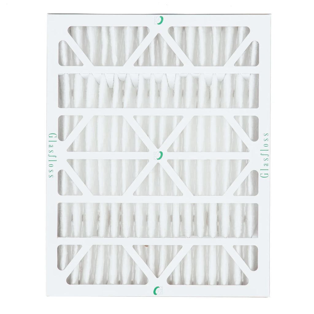 12x24x4 MERV 10 Pleated HVAC Air Filters by Glasfloss. ( Quantity 5 ) Exact Sizeize: 11-3/8 x 23-3/8 x 3-3/4