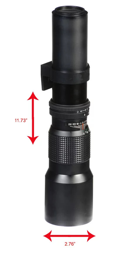 Canon EOSize 7D Manual Focus High Power 1000mm Lens