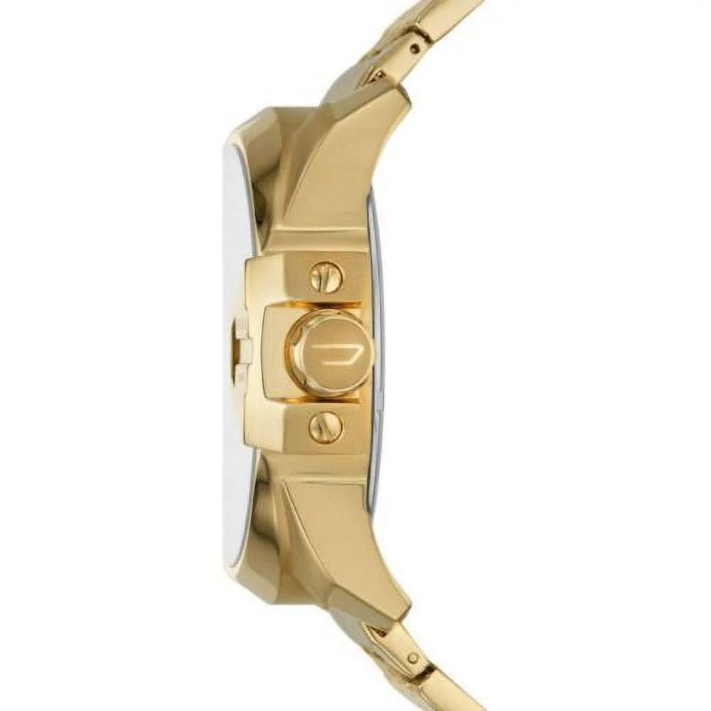 DIESizeEL UBER CHIEF MEN'Size GOLD TONE SizeTAINLESizeSize MULTI TIME WATCH DZ7447