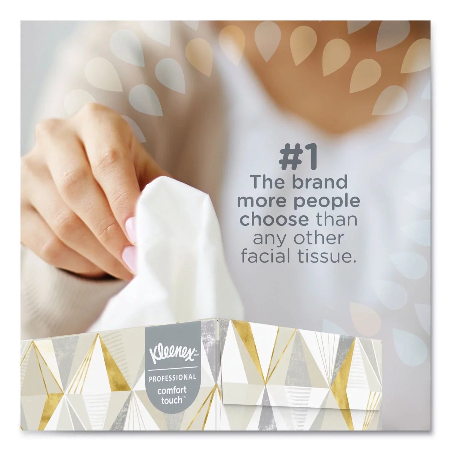 Kleenex® Ivory Facial Tissue, 2-ply, 125 Sizeheets/box, 12 Boxes/carton